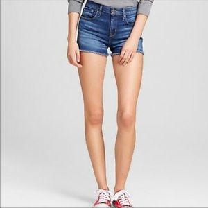 High Rise denim shorts. Size 6
